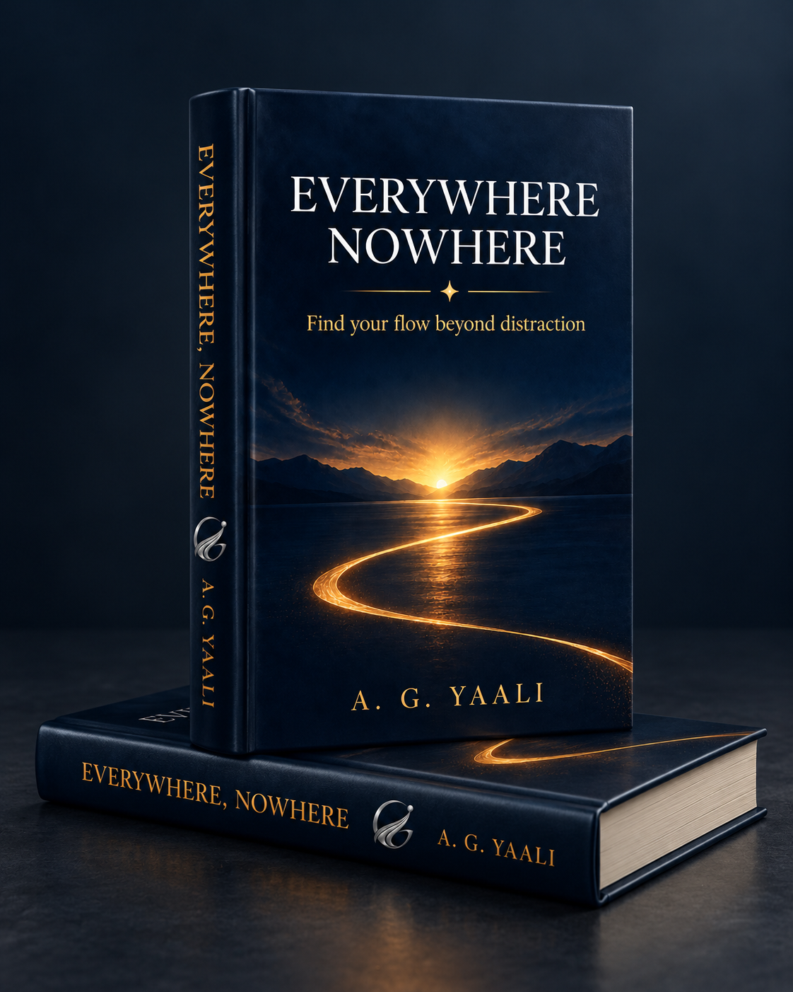 EVERYWHERE, NOWHERE by A. G. YAALI, official book cover